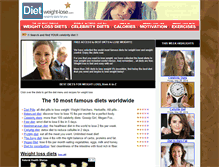 Tablet Screenshot of diet-weight-lose.com